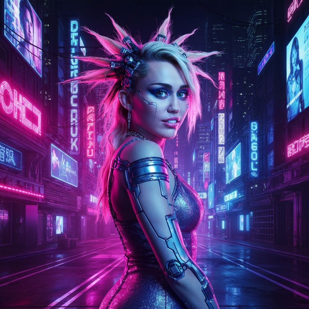 Miley Cyrus inspired artwork